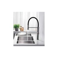 MEZCLADORA MONOCOMANDO DE COCINA AL MUEBLE GUN GREY