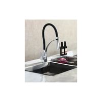 MEZCLADORA MONOCOMANDO DE COCINA AL MUEBLE DALLAS NEGRO