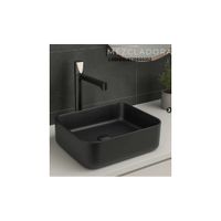 MEZCLADORA MONOCOMANDO DE LAVATORIO ALTO DORADO ROSA & NEGRO