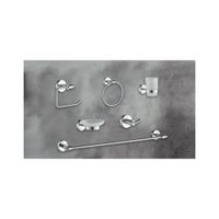 KIT DE BAÑO 6 PIEZAS,ACERO304, SATINADO 72200