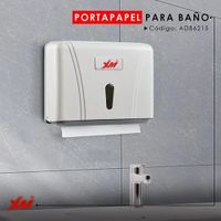 Dispensadro papel plastico blanco 26.1 X 10.5 X 20.8 CM mod ADB6215