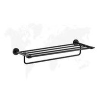 Toallero doble acero 304 negro MOD ADB6641