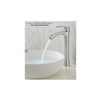 LLAVE MONOCOMANDO ALTO DE LAVATORIO CROMADO FLORIDA AGUA FRIA