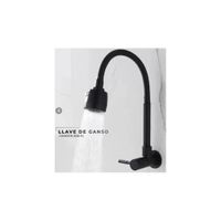 LLAVE PARA COCINA A PARED PICO FLEXIBLE DARK NEGRO