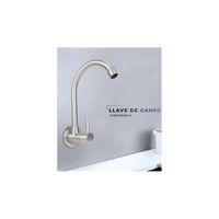 LLAVE PARA COCINA A PARED RIGIDO LIVIANO SATINADO