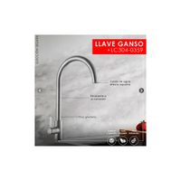 LLAVE DE COCINA SATINADO MUEBLE LC304-0359