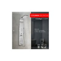 COLUMNA DE DUCHA PLATEADO T-039P