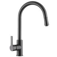 Grifo Monocomando para Cocina Cuello Alto Acabado Grafito