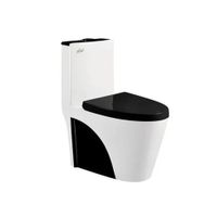 Inodoro one piece blanco con negro IN8835N