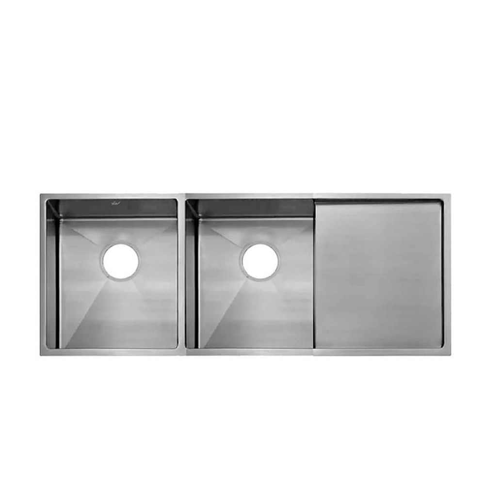 Lavadero de Cocina 2 Pozas con Escurridor Gris XM ULD03-12050