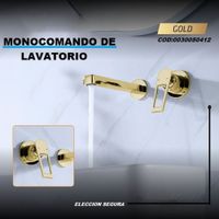 Mezcladora Empotrada para Lavamanos Acabado Dorado Premium - 0030050412