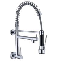 Grifería Profesional de Cocina a Pared con Resorte Flexible Cromada - 0030020248