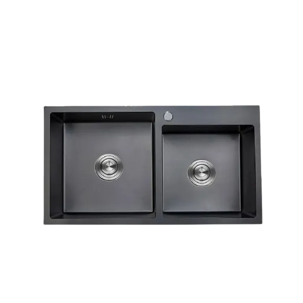 Lavadero de Cocina Nano Negro 2 Pozas XM UD01-8245