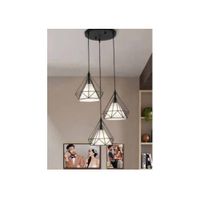 Lámpara colgante decorativa industrial 3 luces