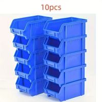 Caja Organizadora Apilable Pack x10 CP03-3 Largo Extendido Industrial