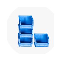 Caja Organizadora Apilable Pack x4 CP03-2 Mediana Industrial