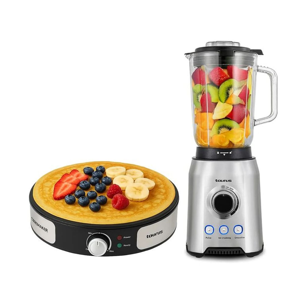 Combo Licuadora Alfa 1200W + Crepera taurus