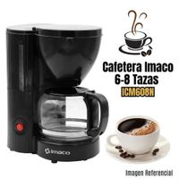 Cafetera Eléctrica Imaco ICM608 6 a 8 Tazas negro