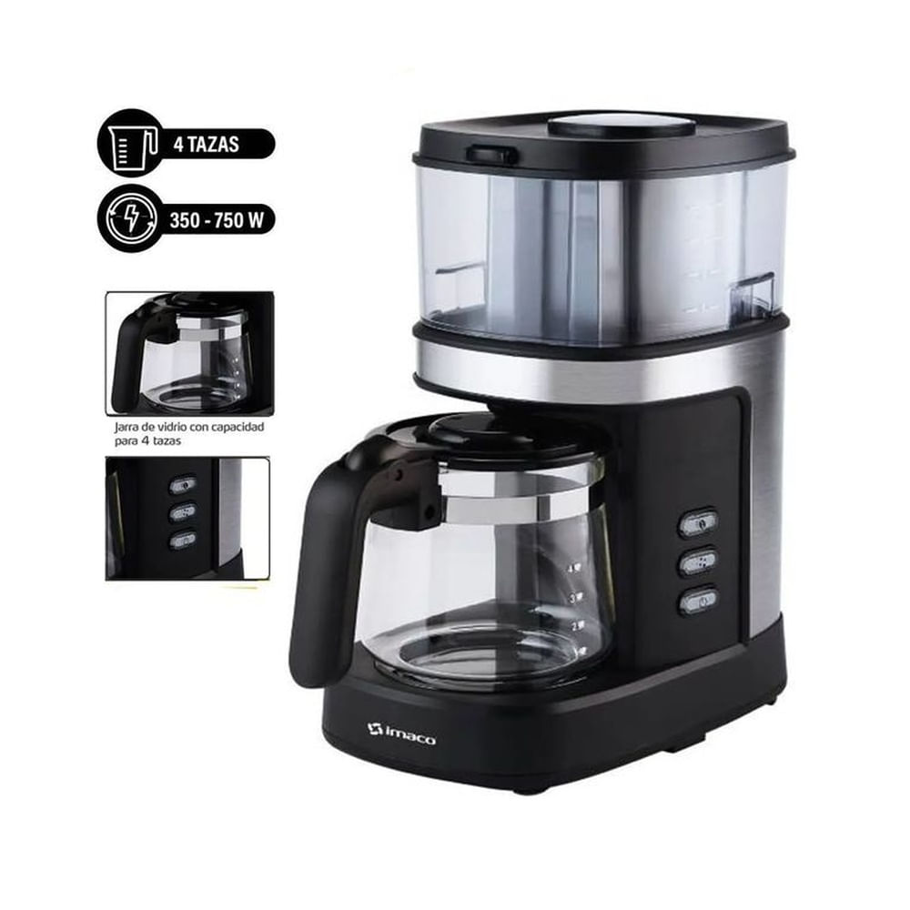 Cafetera con Molinillo imaco ICMG4070 750W