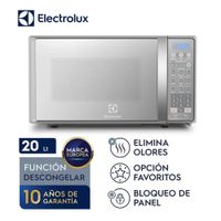 Microondas Electrolux 20L Electrico EMDO20S2GSRUG Silver