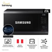 Microondas con Dorador Samsung MG23DG4524AGPE 23L Acero Inox Negro