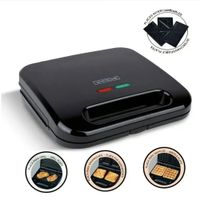 Sandwichera Placas Intercambiables 3 en 1 Whiteline