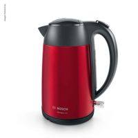 Hervidor Electrico Bosch TWK3P424  INOX 1.7 litros- ROJO