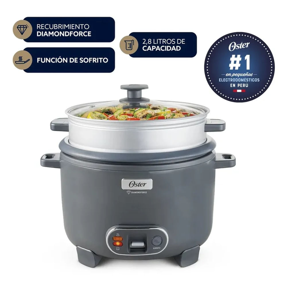 olla Arrocera Oster 2.8L Sofrito Vaporera DiamondForce