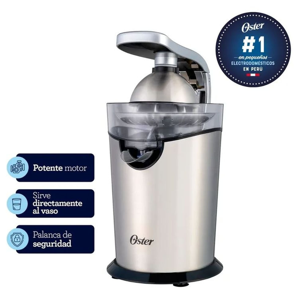 Exprimidor de cítricos Oster FPSTJU4200 acero inoxidable