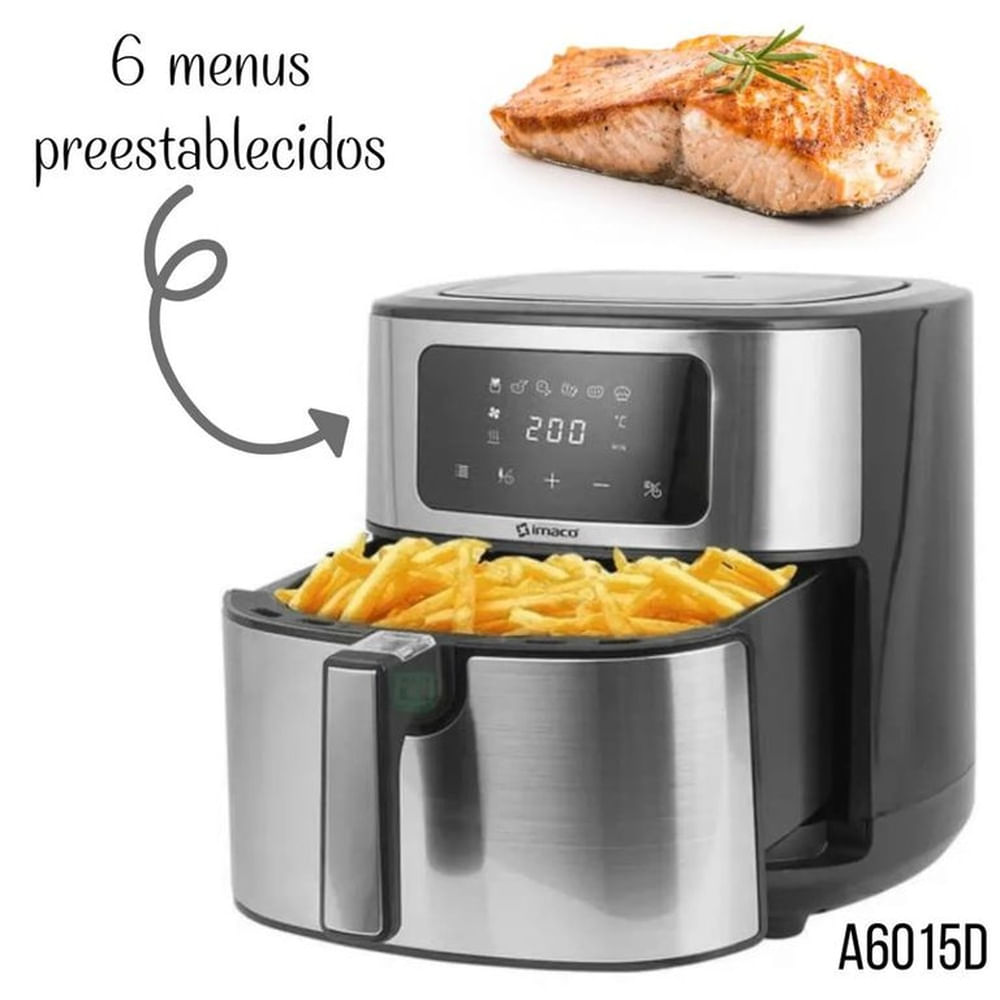 FREIDORA DE AIRE IMACO AF6015D 6L DIGITAL TURBO