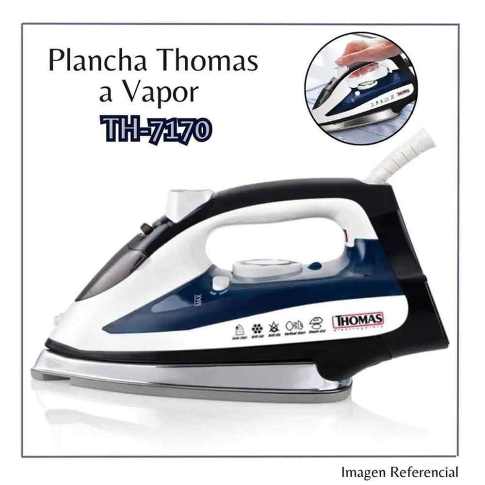 Plancha de vapor Thomas TH-7170 con Base De Cerámica