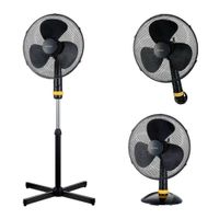 Ventilador 3 en 1 Imaco 16"" Pedestal Mesa Pared FSM1650 Negro