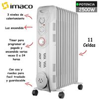 Estufa Termoradiador 11 celdas imaco OFR11AO