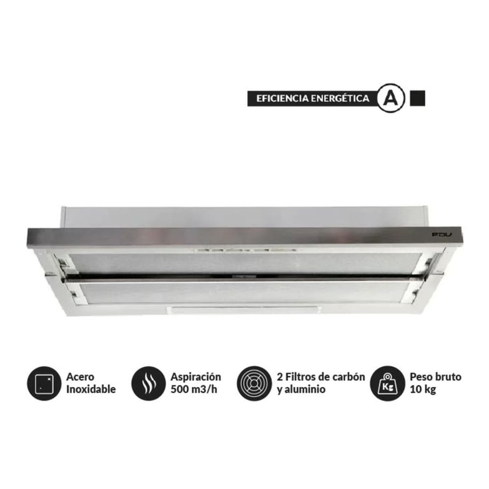 Campana Extractora Slider 3.0 Urban 90 Inox FDV