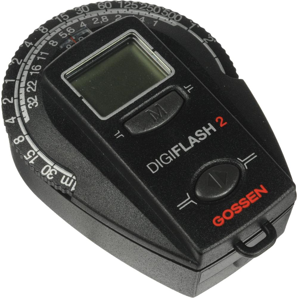 Gossen Medidor de Luz Digiflash 2 para luz ambiental y flash con pantalla LCD
