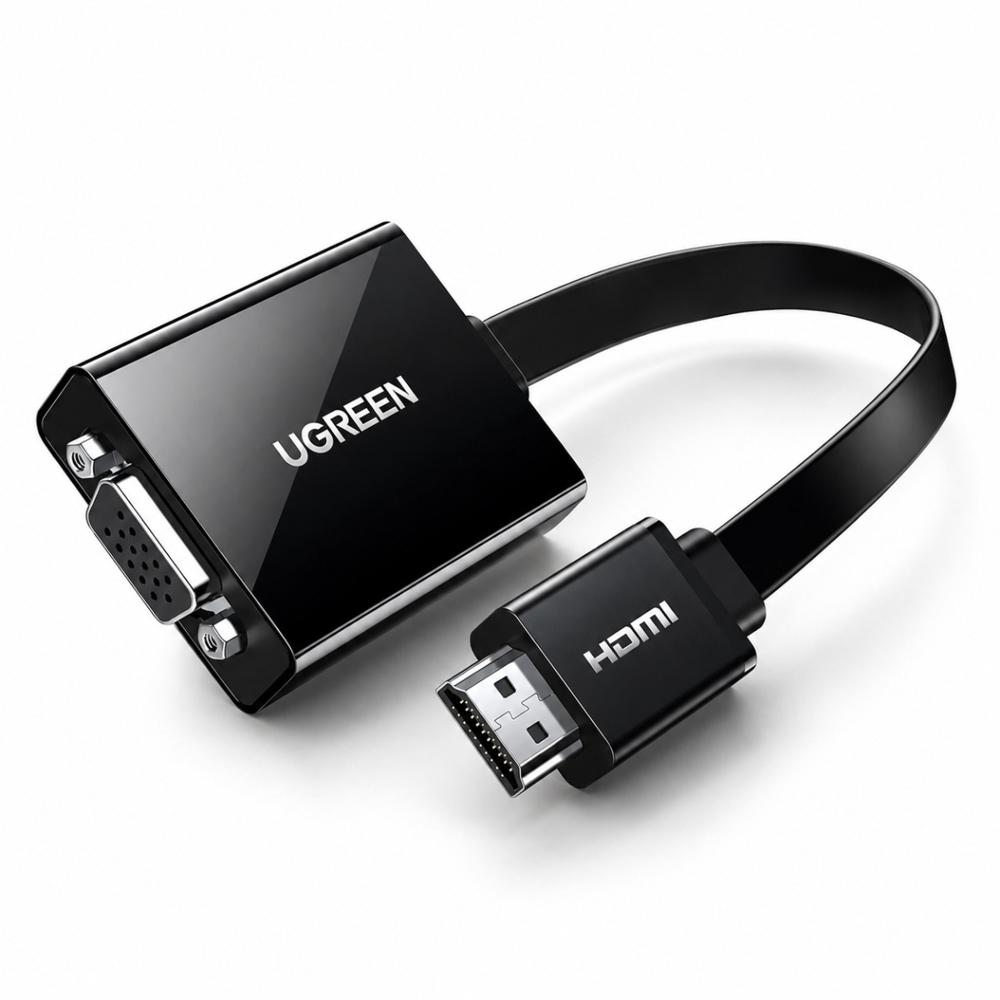 Adaptador HDMI a VGA Ugreen 1080P Con Audio Para Proyectores y Monitores VGA MM103 40248