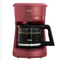 Cafetera Oster 5 Tazas con Filtro Reutilizable BVSTDCS51R Rojo