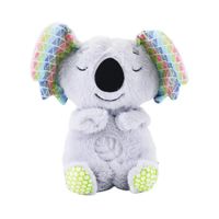 PELUCHE FELPA FORMA KOALA EFECTO RESPIRACION MUSICAL Y CON LUCES COLOR GRIS.