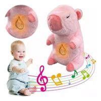 PELUCHE FELPA FORMA CAPIBARA ROSADO