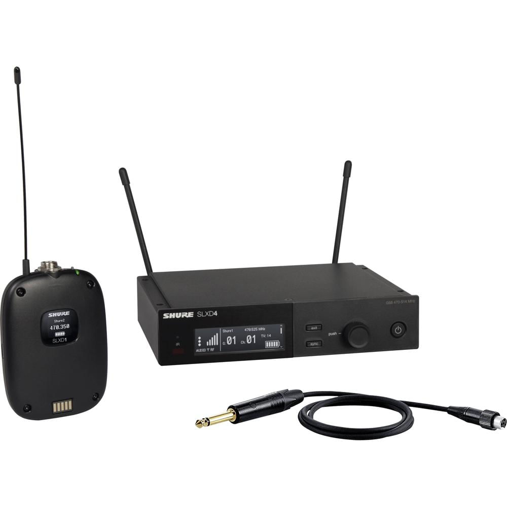 Shure SLXD14 Sistema Inalambrico Digital para Guitarra G58 470 a 514 MHz con Transmisor