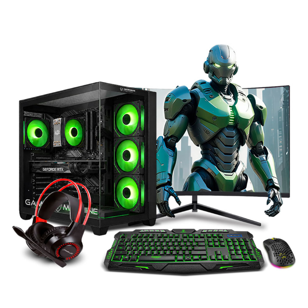 COMPUTADORA PC GAMER HAKU RYZEN 7 8700G 16GB DDR5 500GB 24 CURVO MI PC LISTA MIPCLISTA - PC GAMER