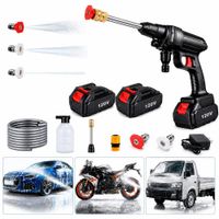 Hidrolavadora Inalámbrica 120V de Gran Potencia con 2 Baterías Recargables