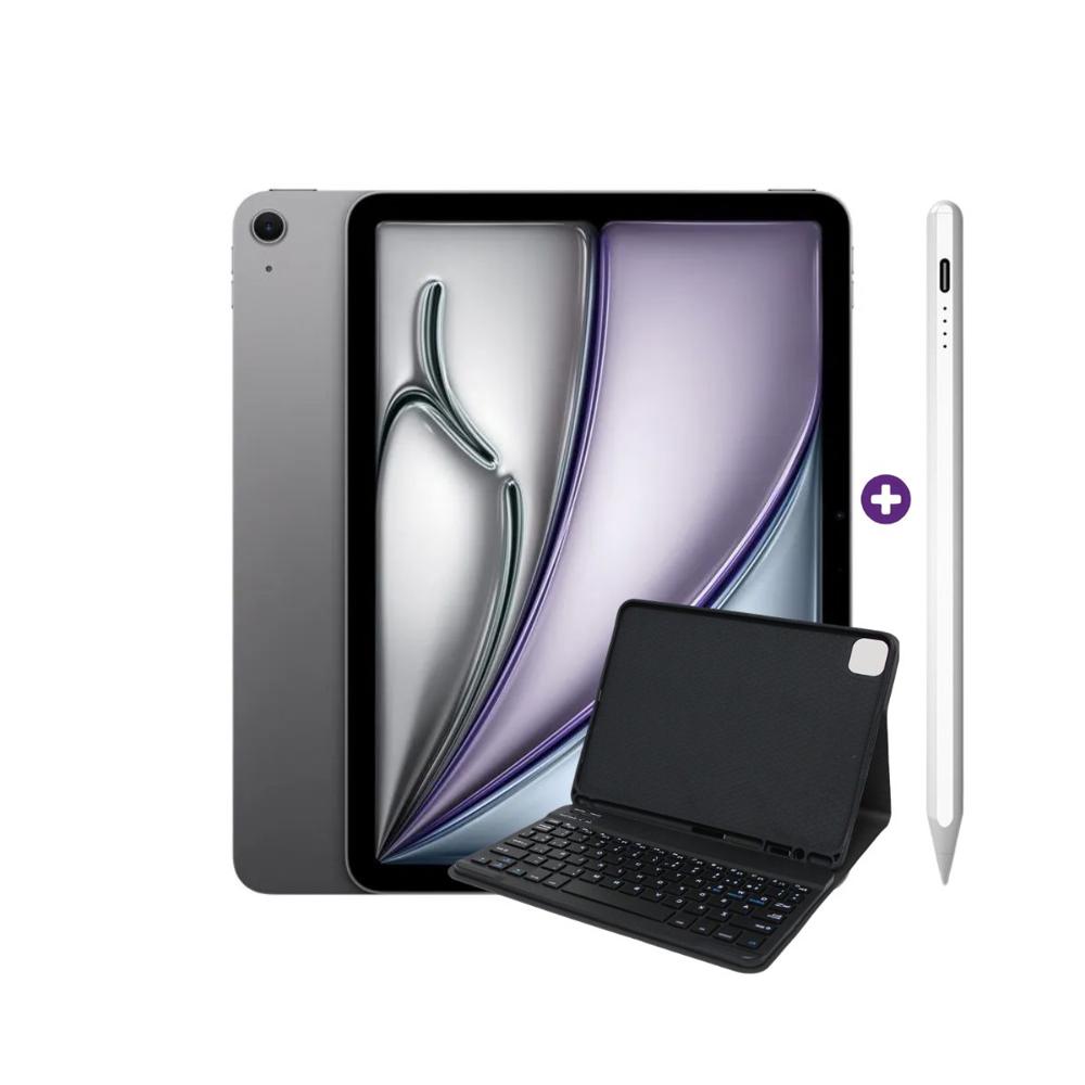 iPad Air 11 Pulgadas M4 128 GB Wi-Fi SpaceGray con Smart Keyboard Compatible y Pencil Alternativo