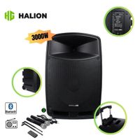 Parlante activo 15 Halion PHA-15F - 2UHF - 3000W profesional