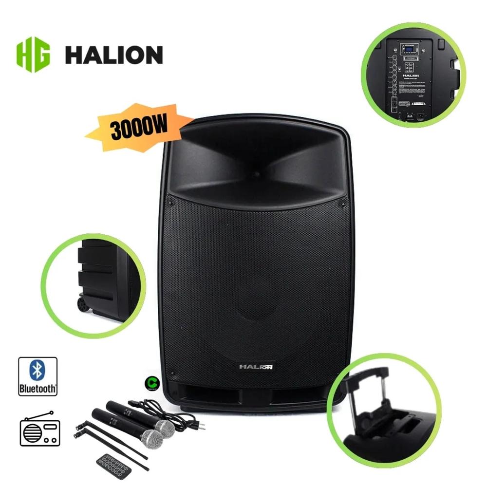 Parlante activo 15 Halion PHA-15F - 2UHF - 3000W profesional