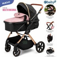 Coche Cuna Moisés SIGNAL Ebaby EB182 Rosado