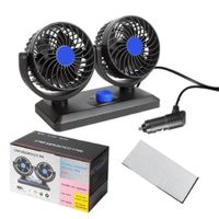 VENTILADOR DE VEHÍCULO 2 CABEZALES ENTRADA TIPO CIGARRILLO RECARGABLE COD HX-T304