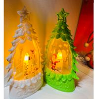 Set de 5 Farolitos Navideños Adornos Colgantes con Luces Forma de Arbolitos