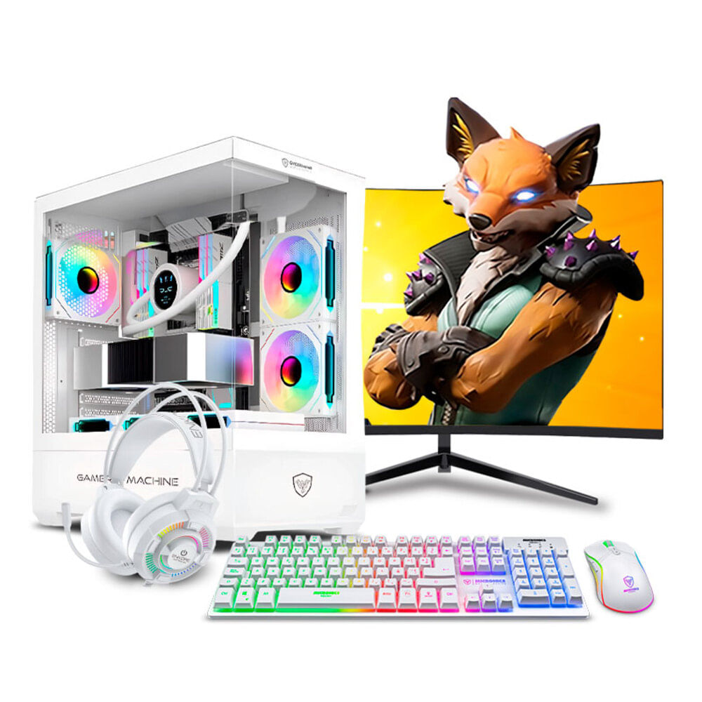 COMPUTADORA PC GAMER HAKU RYZEN 5 5500 16GB 500GB RTX3050 6GB 24 CURVO MIPCLISTA - PCGAMER