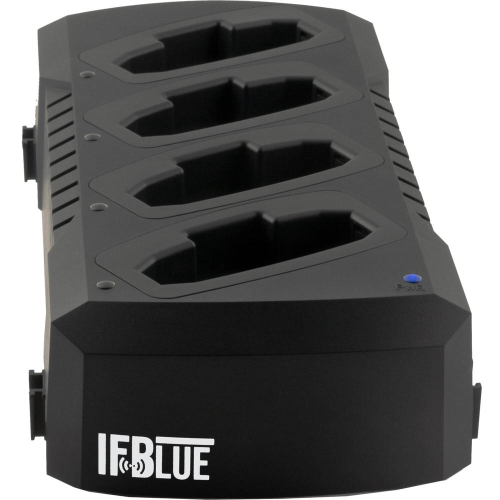 IFBlue Dock de Carga CHSIFBR1C para 4 Receptores IFBR1C con Baterías Recargables NiMh